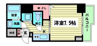 S-RESIDENCE谷町五丁目の物件間取画像